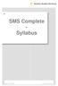 SMS Complete - Syllabus