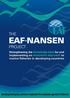 EAF -NANSEN THE PROJECT. Assisting developing countries to implement the ecosystem approach to fisheries