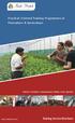 Training Service Brochure. Practical Oriented Training Programmes in Floriculture & Horticulture. Farmers Students Entrepreneurs Banks Govt.