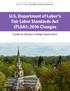U.S. Department of Labor's Fair Labor Standards Act (FLSA): 2016 Changes