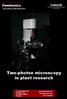 Two-photon microscopy in plant research