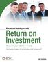 Return on Investment Return on your EQ-i investment. Emotional Intelligence &