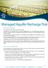 Managed Aquifer Recharge Trial