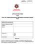 APPLICATION FORM FOR POST OF HUMAN RESOURCES BUSINESS PARTNER (GRADE PO3)