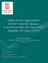 Rights Based Approach for REDD+ Benefit Sharing: Experiences from the Democratic Republic of Congo (DRC)
