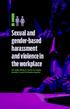 Sexual and gender-based harassment and violence in the workplace
