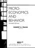 MICRO- ECONOMICS AND BEHAVIOR Seventh Edition