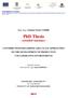 PhD Thesis - extended summary -