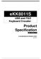 ekk8011s Product Specification Keyboard Encoder DOC. VERSION 1.0