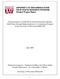UNIVERSITY OF WISCONSIN SYSTEM SOLID WASTE RESEARCH PROGRAM Student Project Report