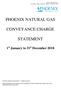 PHOENIX NATURAL GAS CONVEYANCE CHARGE STATEMENT