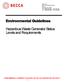 Environmental Guidelines