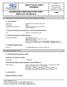 SAFETY DATA SHEET Revised edition no : 1 SDS/MSDS Date : 24 / 9 / 2012