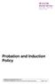 Probation and Induction Policy