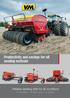 Productivity and savings for all seeding methods