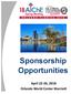 Sponsorship Opportunities. April 22-26, 2018 Orlando World Center Marriott