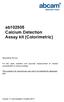 ab Calcium Detection Assay kit (Colorimetric)