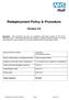 Redeployment Policy & Procedure