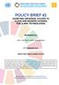 POLICY BRIEF #2 ACHIEVING UNIVERSAL ACCESS TO CLEAN AND MODERN COOKING FUELS AND TECHNOLOGIES
