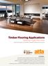 Timber Flooring Applications
