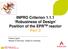 INPRO Criterion Robustness of Design Position of the EPR TM reactor Part 3. Franck Lignini Reactor & Services / Safety & Licensing
