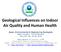 Geological Influences on Indoor Air Quality and Human Health
