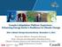 Canada s Adaptation Platform Experience - Enhancing Energy Sector s Resilience to Climate Change