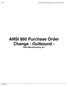 ANSI 860 Purchase Order Change - Outbound -