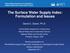 The Surface Water Supply Index: Formulation and Issues