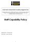 Staff Capability Policy