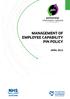 MANAGEMENT OF EMPLOYEE CAPABILITY PIN POLICY