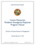 Human Resources Pandemic Emergency Response Program Manual