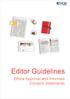 Editor Guidelines. Ethics Approval and Informed Consent Statements