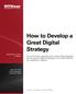 How to Develop a Great Digital Strategy