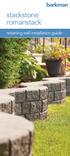 stackstone romanstack retaining wall installation guide