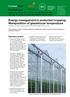 Energy management in protected cropping: Manipulation of glasshouse temperature