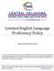 Limited English Language Proficiency Policy