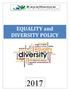 EQUALITY and DIVERSITY POLICY