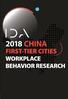 2018 CHINA FIRST-TIER CITIES WORKPLACE BEHAVIOR RESEARCH