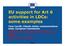EU support for Art 6 activities in LDCs: some examples