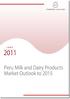 Peru Cow Milk Market Production and Fluid Milk Consumption by Volume,