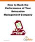 How to Rank the Performance of Your Relocation Management Company