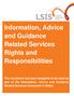 Information, Advice and Guidance Related Services Rights and Responsibilities