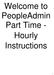 Welcome to PeopleAdmin Part Time - Hourly Instructions