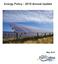 Energy Policy 2015 Annual Update