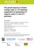 The global impacts of climate change under a 1.5 o C pathway: supplement to assessment of impacts under 2, 3 and 4 o C pathways
