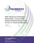 EMV Testing and Certification White Paper: Current Global Payment Network Requirements for the U.S. Acquiring Community
