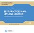 BEST PRACTICES AND LESSONS LEARNED