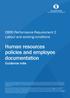 Human resources policies and employee documentation Guidance note
