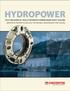 Solutions for the Hydropower Industry Split Mechanical Seals